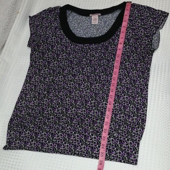 Six Degrees Braid Round Neck Multicolor Women Print Tops Size XL - Picture 9 of 16